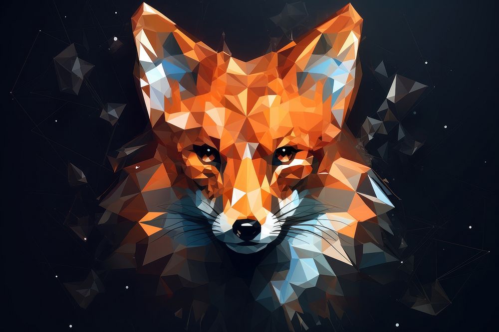 Fox animal mammal creativity. AI generated Image by rawpixel.