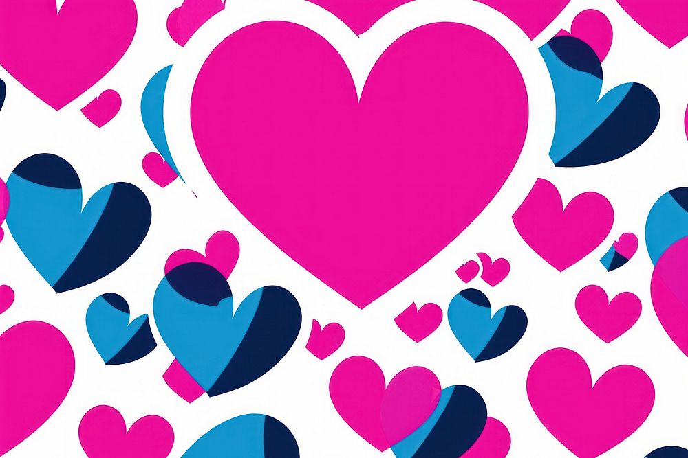 Heart border backgrounds pattern creativity. AI generated Image by rawpixel.