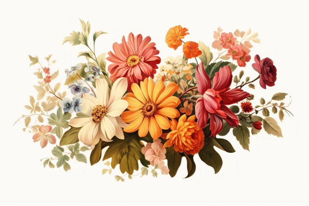 Vintage flower painting pattern plant. AI generated Image by rawpixel.
