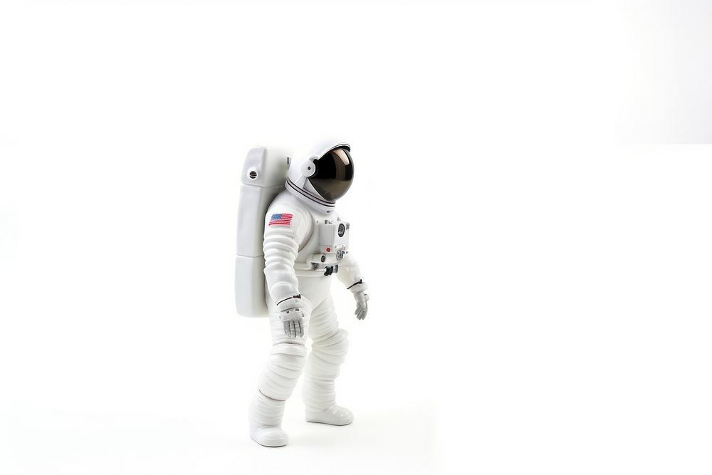 Astronaut white white background protection. AI generated Image by rawpixel.