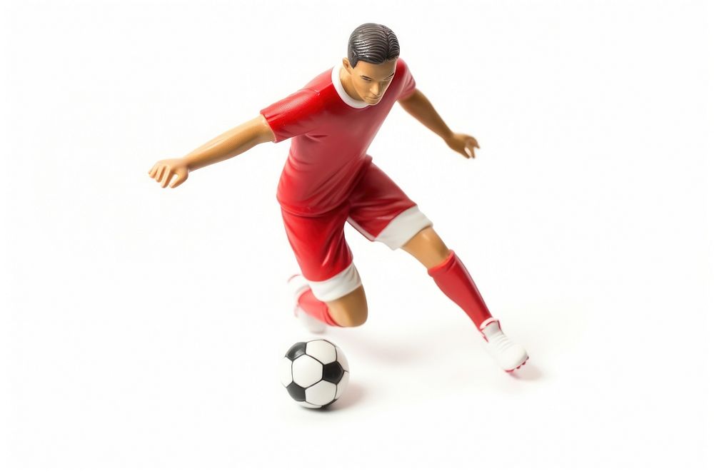 Football player kicking sports white background. AI generated Image by rawpixel.