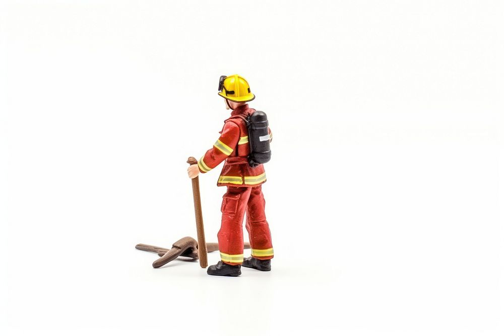 Fireman helmet white background firefighter. AI generated Image by rawpixel.