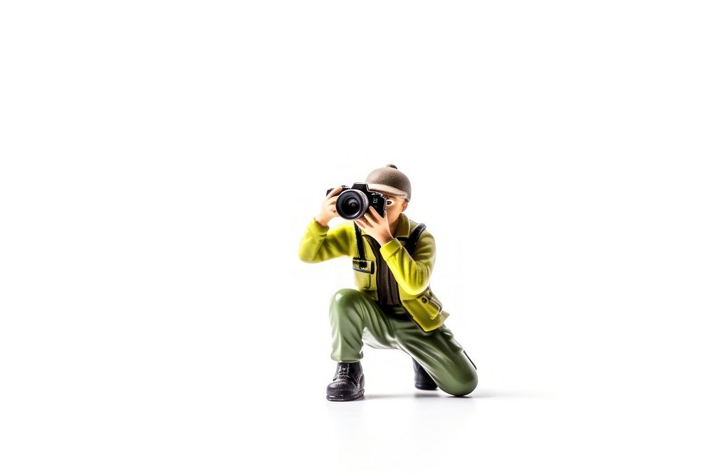 Photographer white background firefighter photography. AI generated Image by rawpixel.