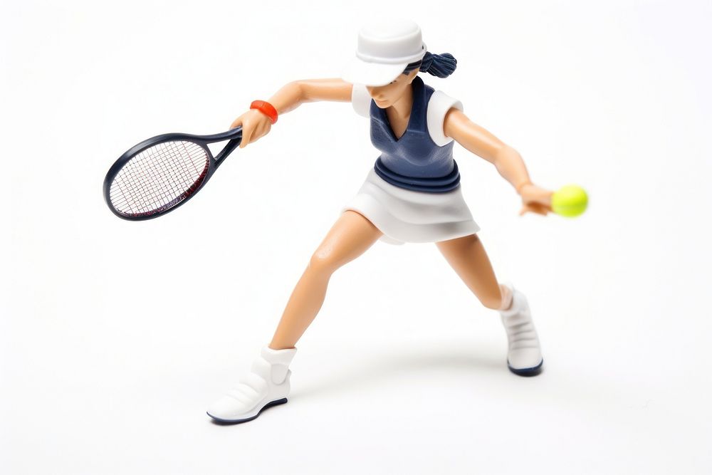 Tennis player racket sports ball. AI generated Image by rawpixel.