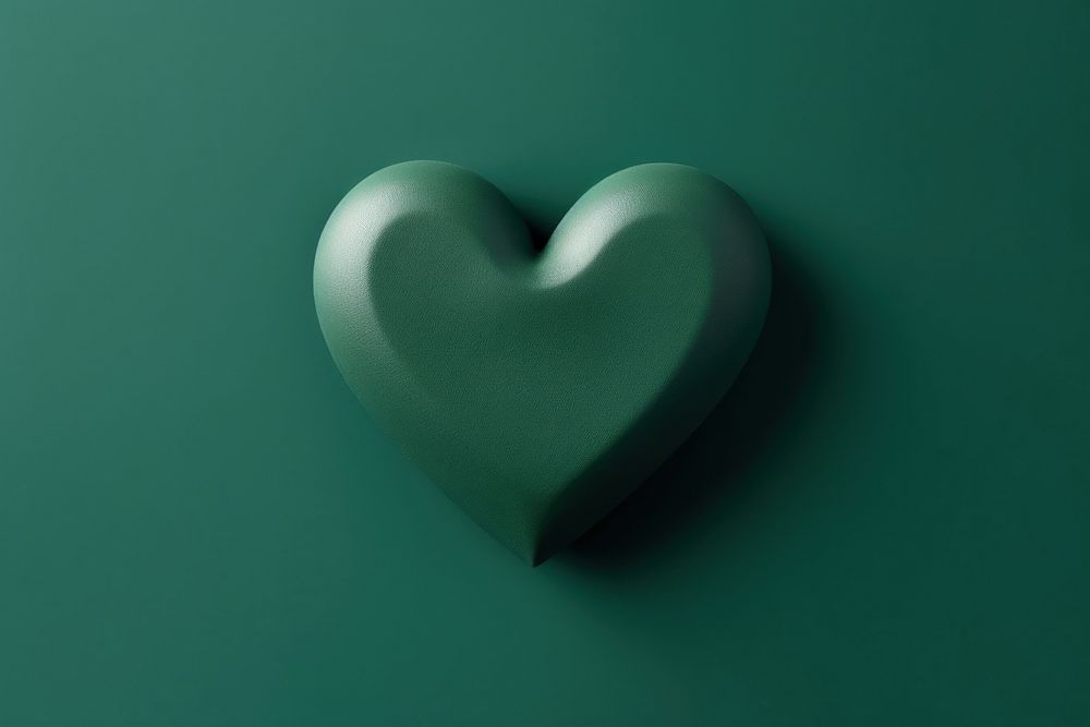 Green heart passion jewelry circle. AI generated Image by rawpixel.