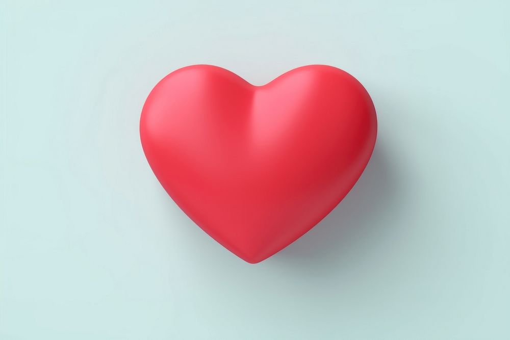 Red heart floating balloon circle symbol. AI generated Image by rawpixel.