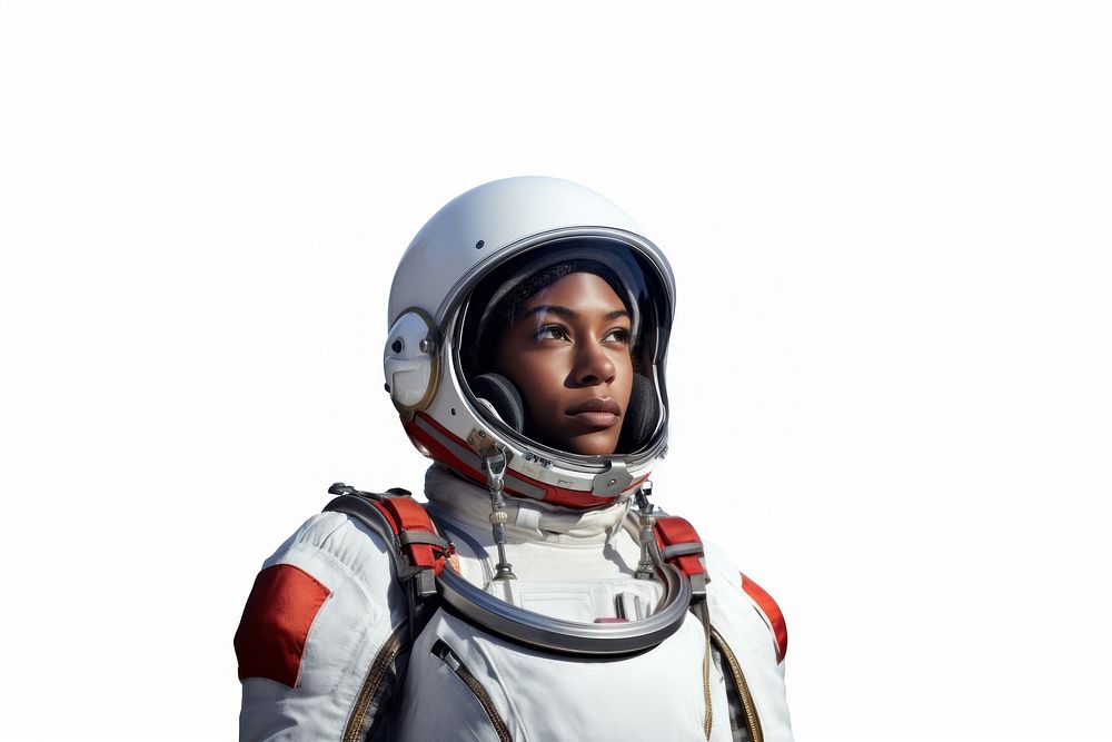 Woman astronaut helmet protection portrait. AI generated Image by rawpixel.