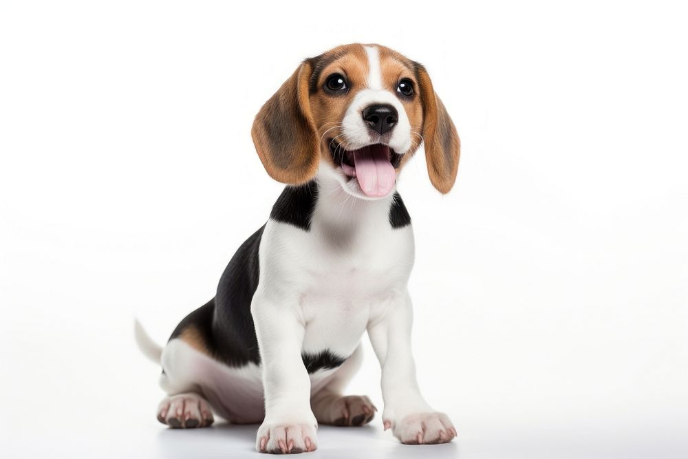 Baby Beagle beagle animal mammal. AI generated Image by rawpixel.