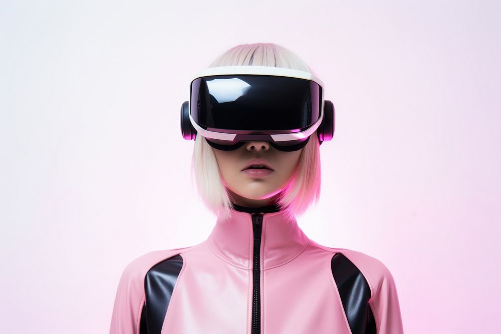 Virtual reality headset sunglasses portrait costume. AI generated Image by rawpixel.