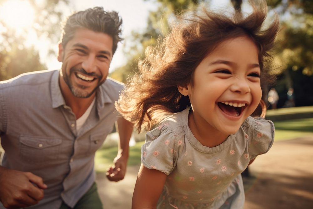 Hispanic family laughing father adult. AI generated Image by rawpixel.