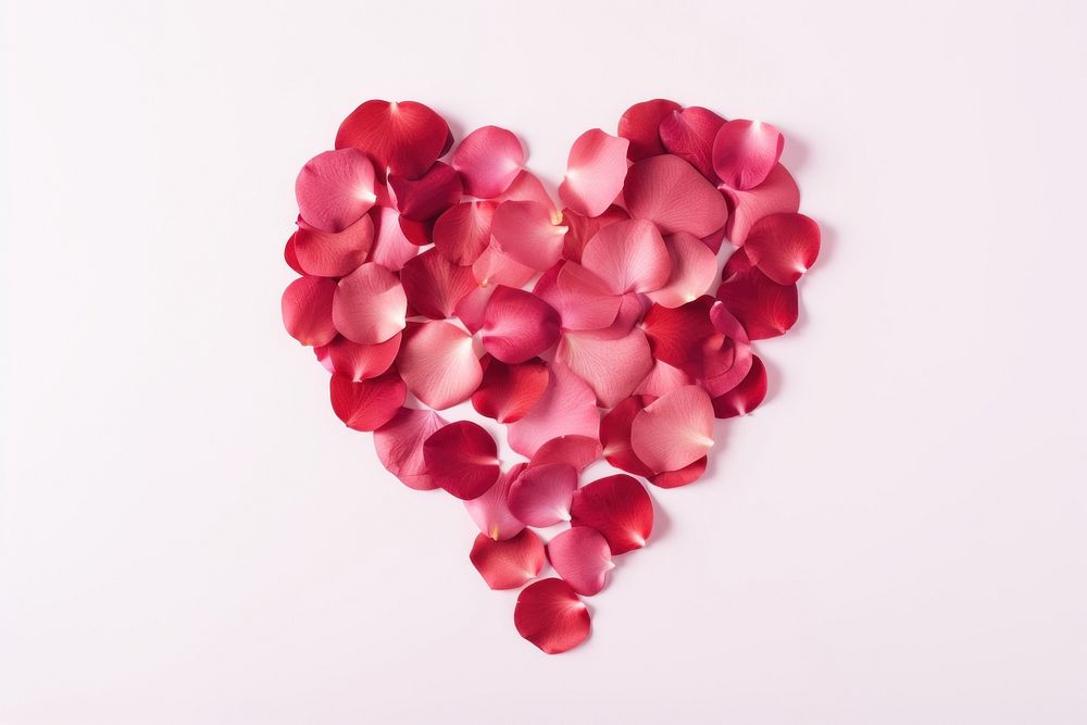 Rose petals flower shape plant. AI generated Image by rawpixel.