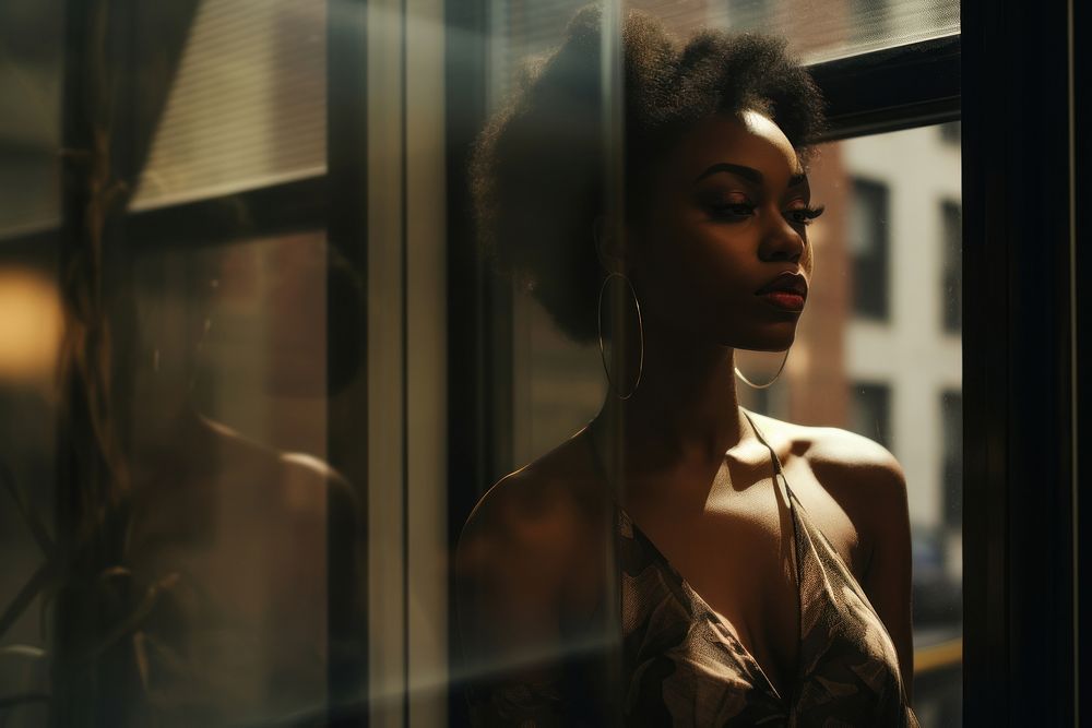 Black woman portrait fashion looking. AI generated Image by rawpixel.