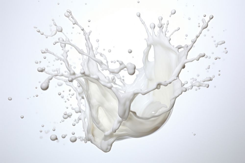 Milk splash white simplicity splashing. AI generated Image by rawpixel.