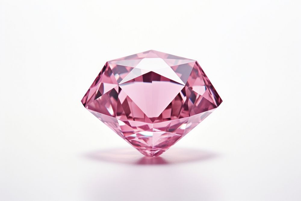 Pink diamond gemstone jewelry crystal. AI generated Image by rawpixel.