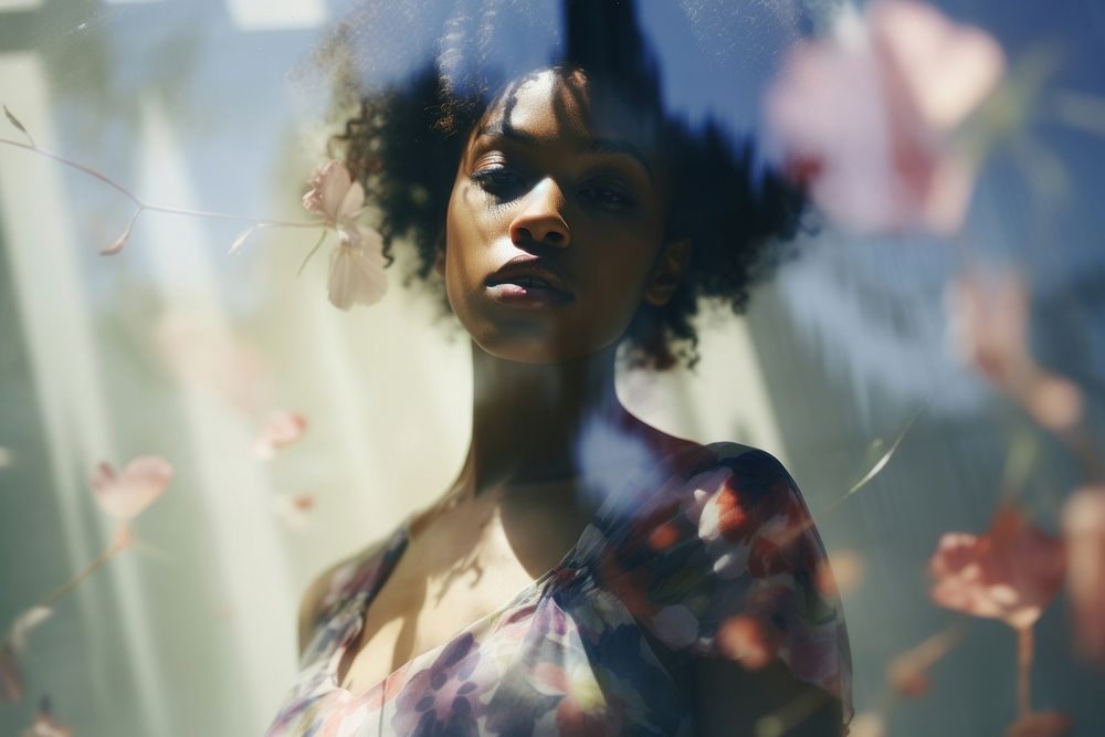 Young American African woman photography portrait fashion. AI generated Image by rawpixel.