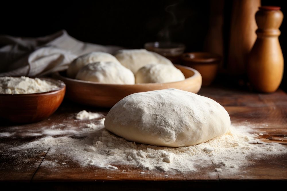 Baking dough bread table. AI generated Image by rawpixel.