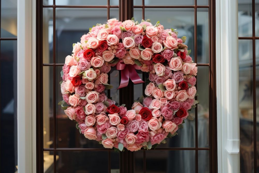 Wreath flower rose plant. AI generated Image by rawpixel.