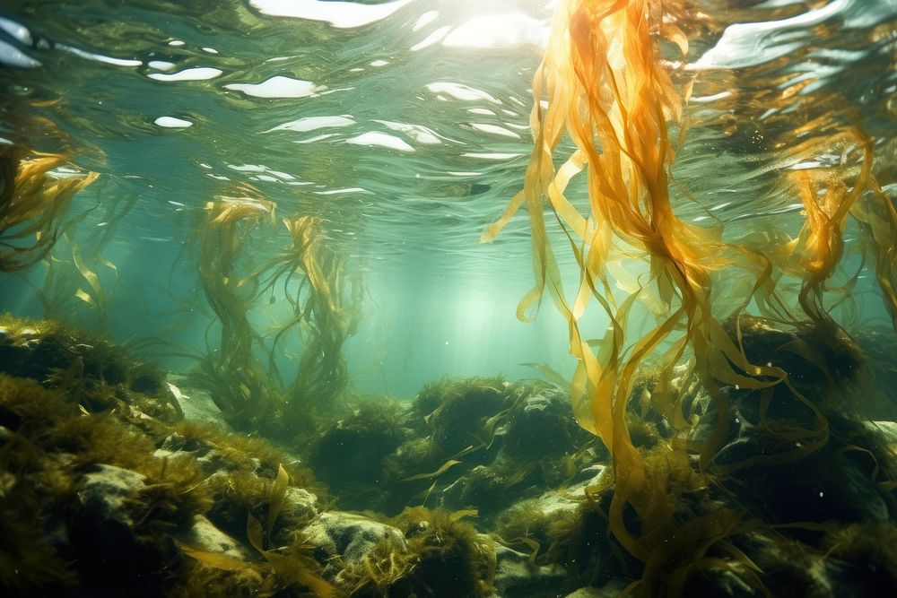 Seaweed outdoors nature water. AI generated Image by rawpixel.