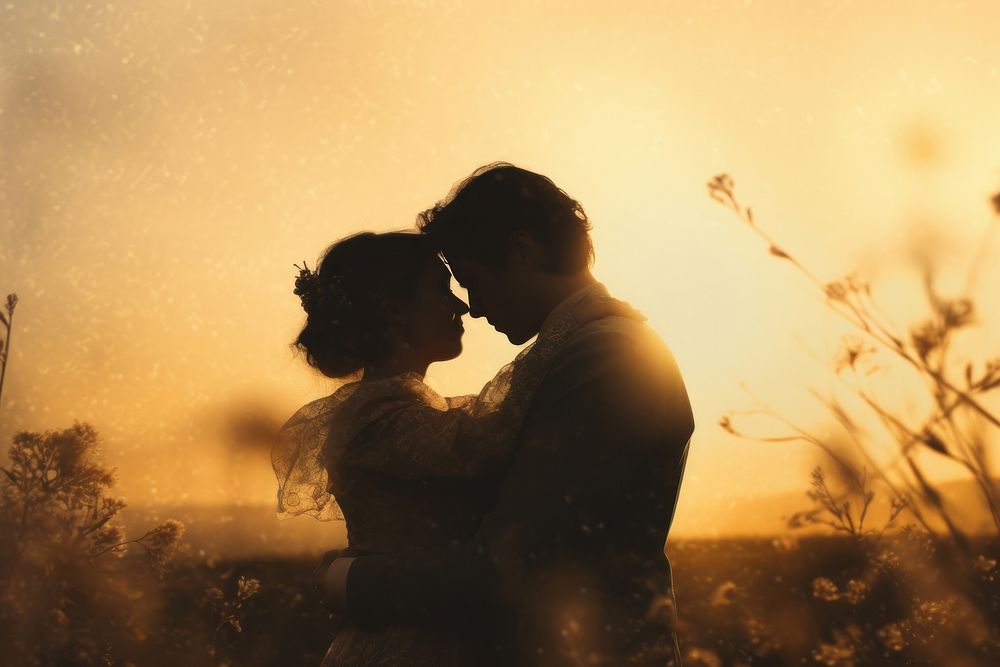 Film photography outdoors wedding nature. AI generated Image by rawpixel.
