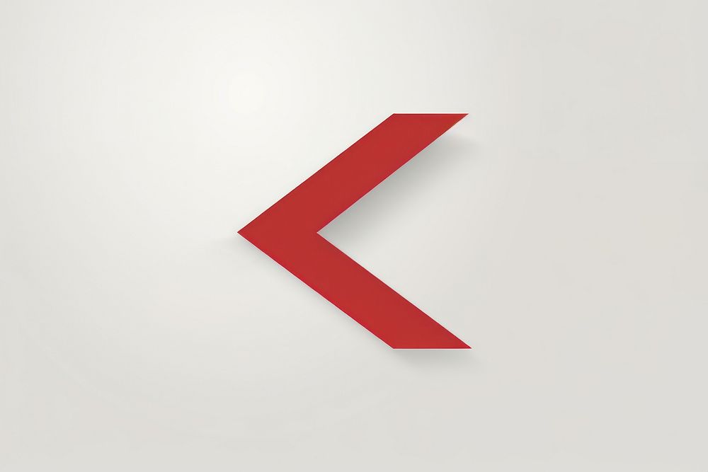 Red arrow symbol text sign. AI generated Image by rawpixel.