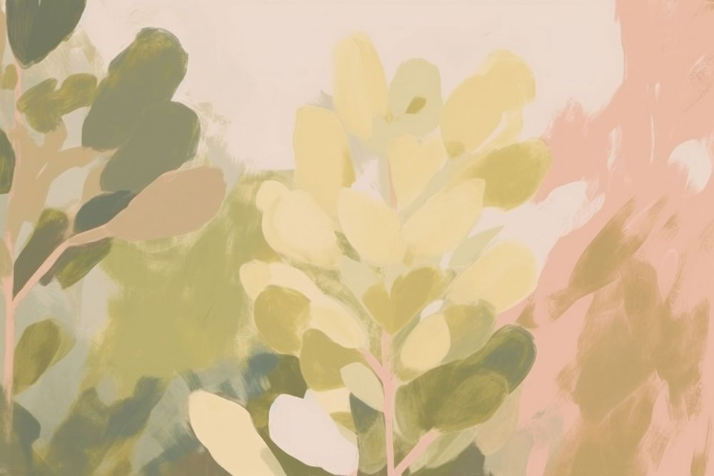 Plant backgrounds abstract painting. AI generated Image by rawpixel.