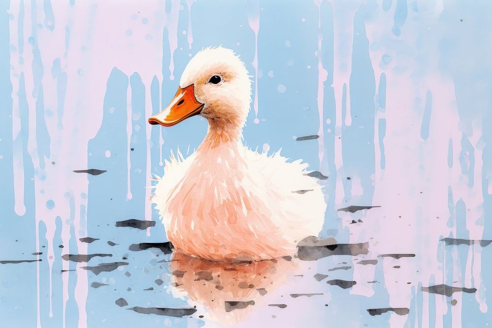 Duck animal bird beak. AI generated Image by rawpixel.