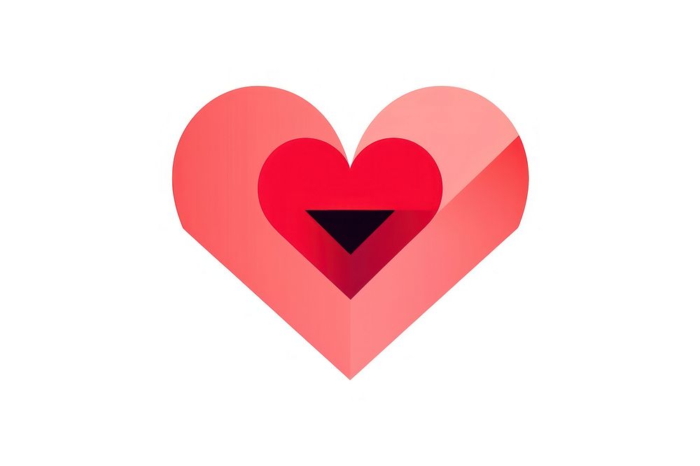 Red heart icon symbol dynamite weaponry. AI generated Image by rawpixel.