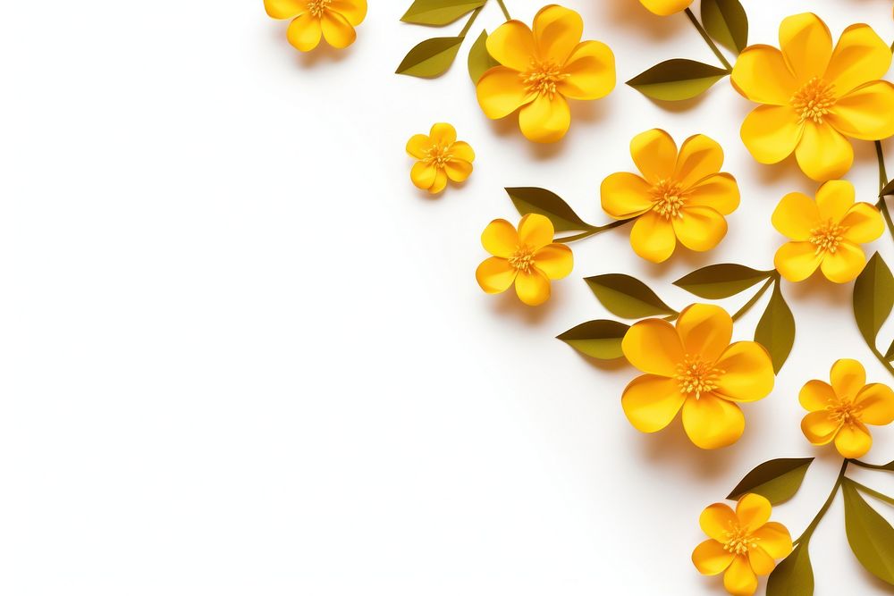 Yellow flower backgrounds petal plant. AI generated Image by rawpixel.
