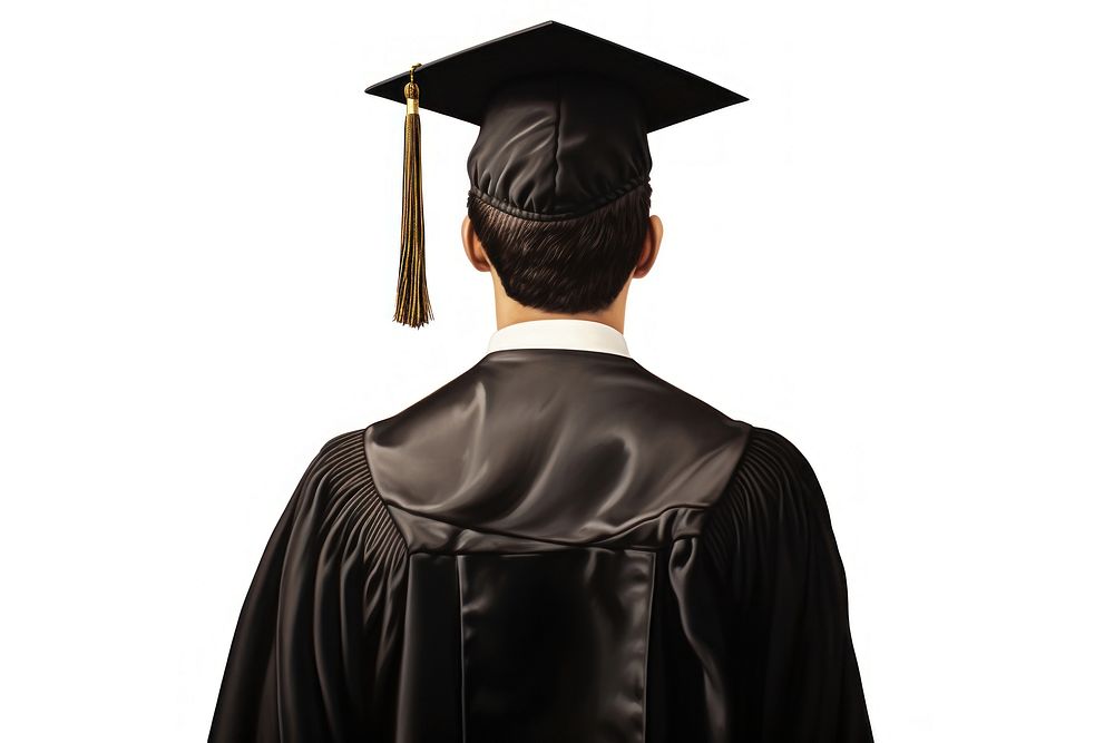Graduation person adult back. AI generated Image by rawpixel.