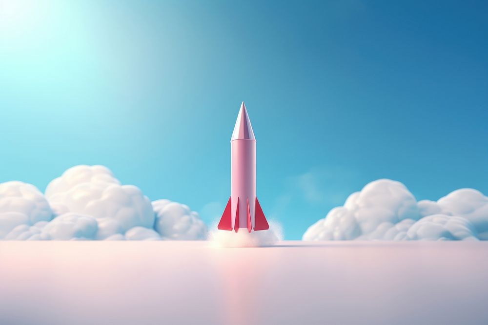 A rocket launching missile ammunition aircraft. AI generated Image by rawpixel.