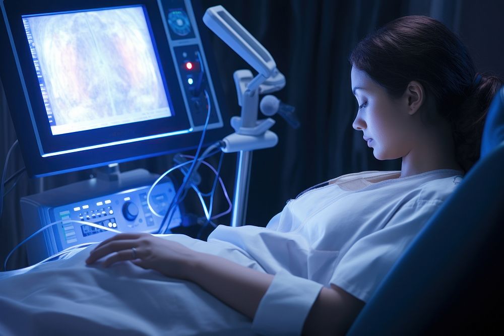 Obstetric ultrasonography adult electronics tomography. AI generated Image by rawpixel.
