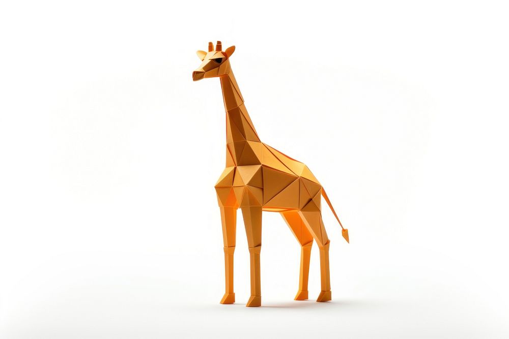 Giraffe wildlife origami animal. AI generated Image by rawpixel.