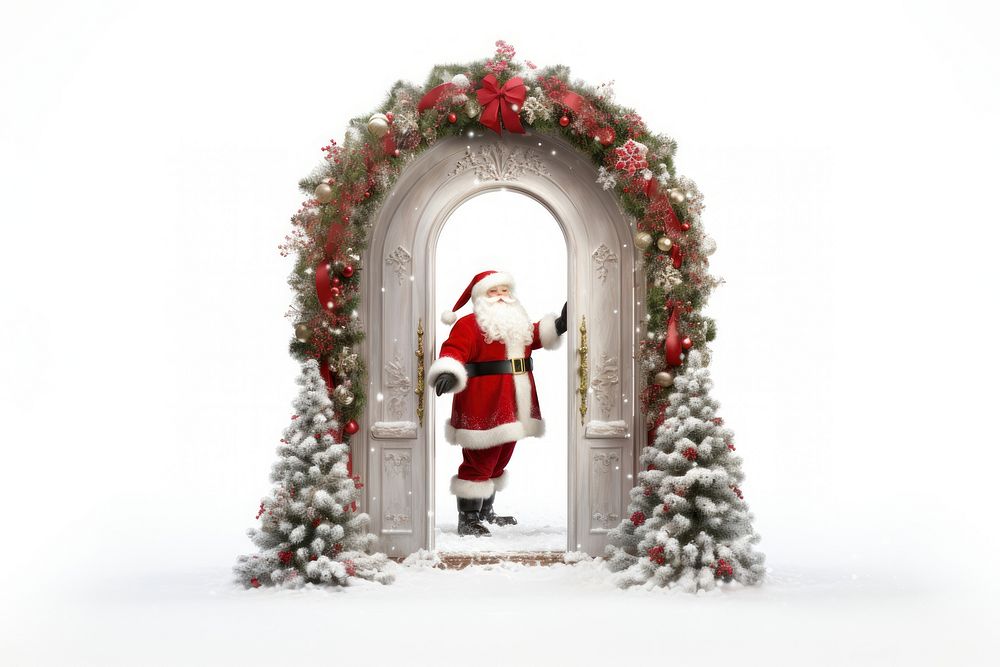 A wreath christmas white background architecture. AI generated Image by rawpixel.