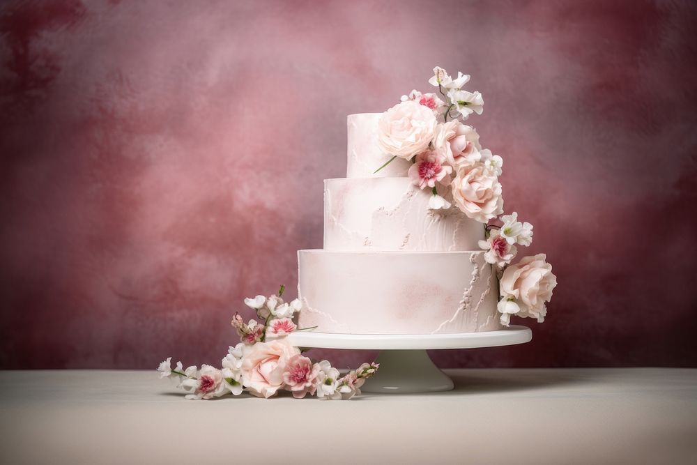 Beautiful wedding cake dessert food celebration. AI generated Image by rawpixel.