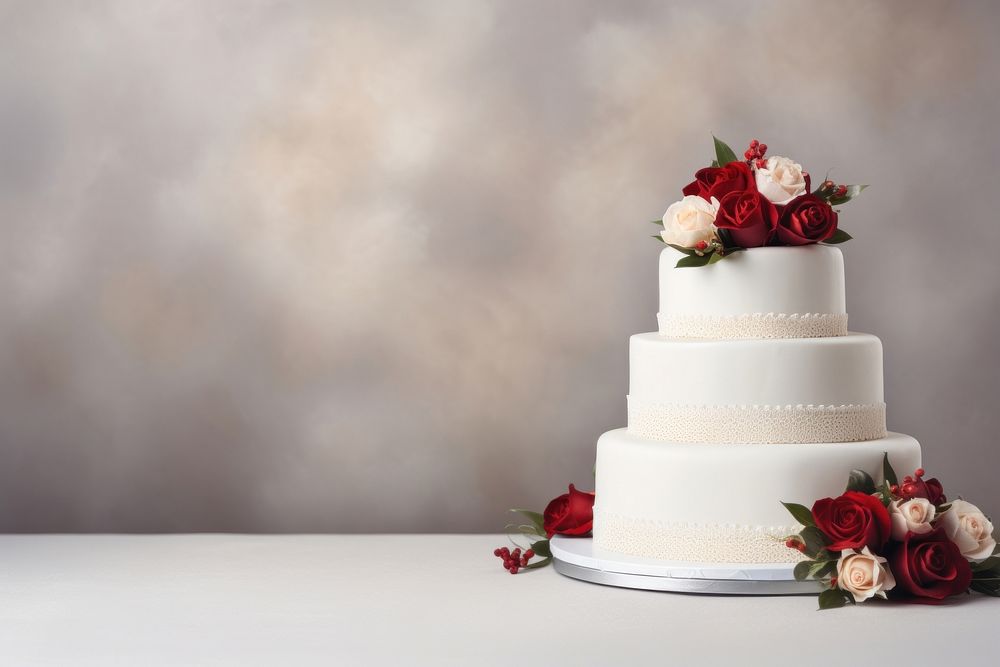 Wedding cake decoration dessert flower. AI generated Image by rawpixel.