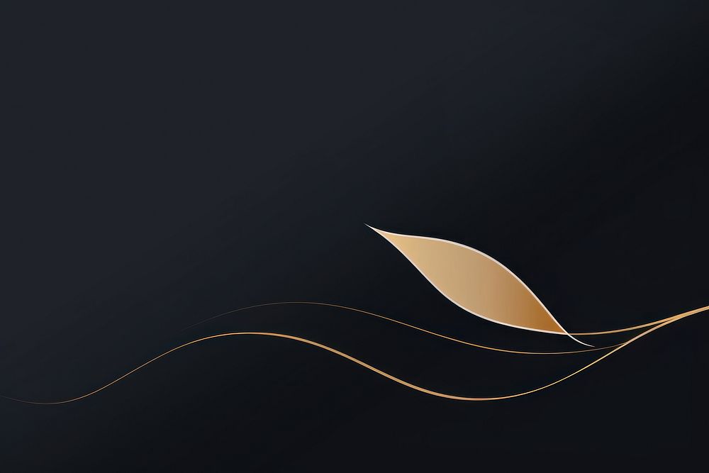 Leaves dark gold backgrounds abstract pattern. AI generated Image by rawpixel.