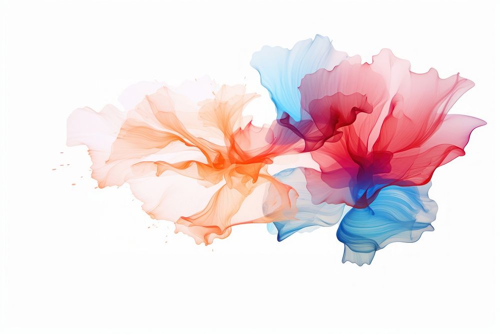 Abstract chromatography flower vector plant creativity splattered. AI generated Image by rawpixel.