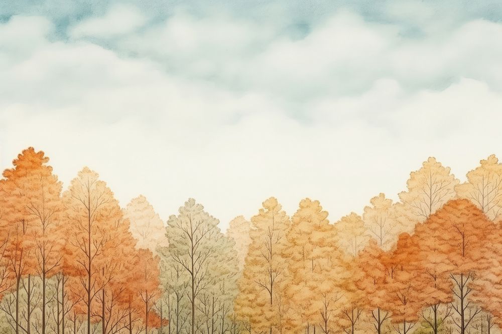 Autumn forest backgrounds landscape. AI generated Image by rawpixel.