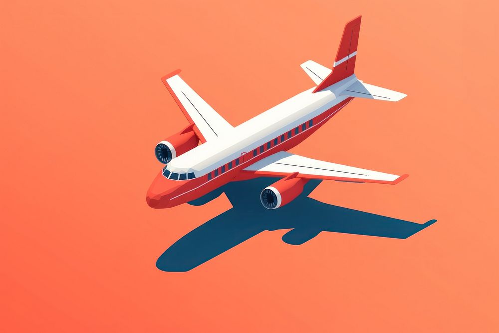 Small plane airplane aircraft airliner. AI generated Image by rawpixel.