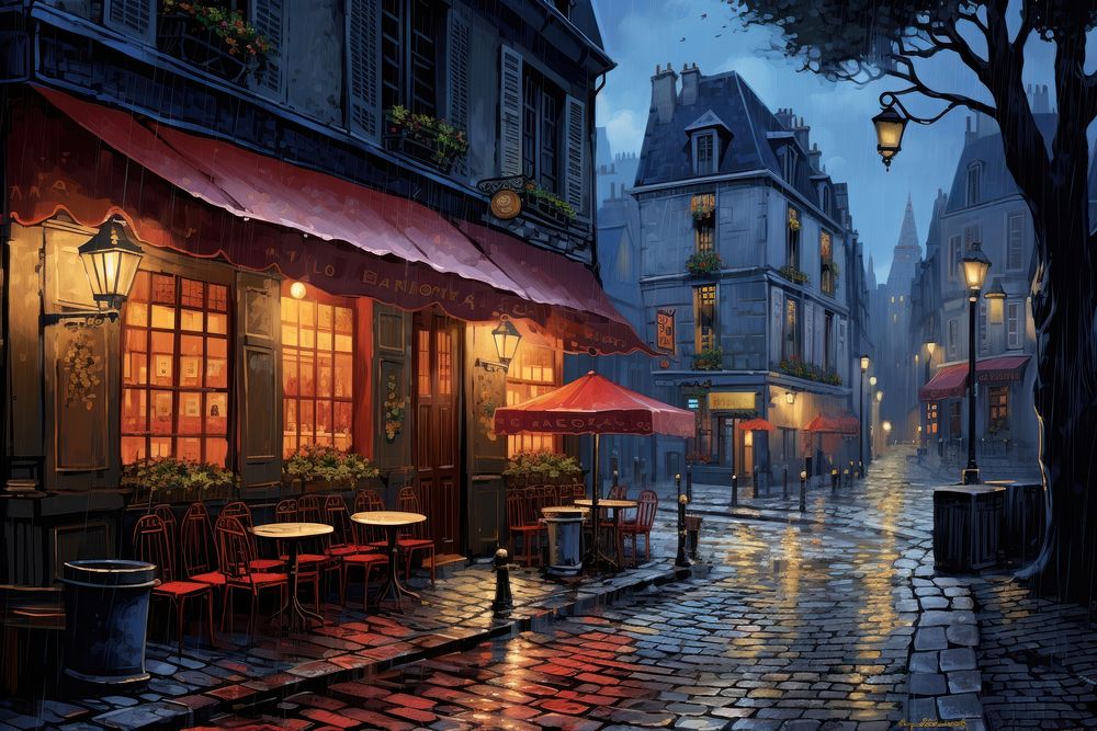 France outdoors street alley. AI generated Image by rawpixel.