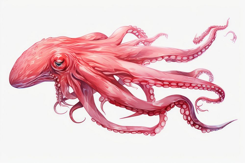 Giant squid octopus animal invertebrate. AI generated Image by rawpixel.