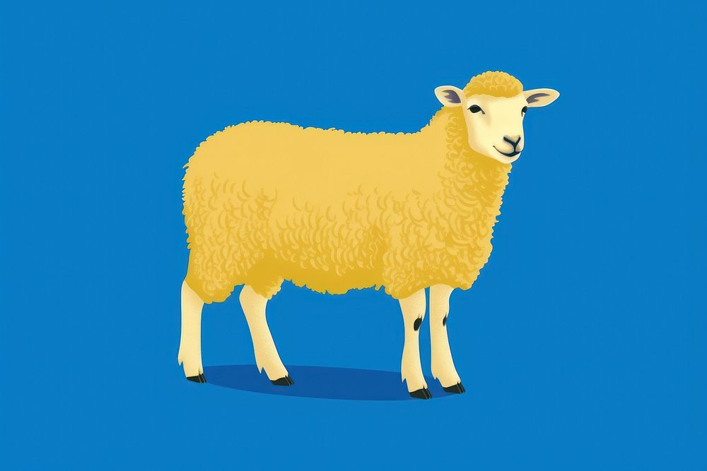 Cute animal livestock mammal sheep. AI generated Image by rawpixel.
