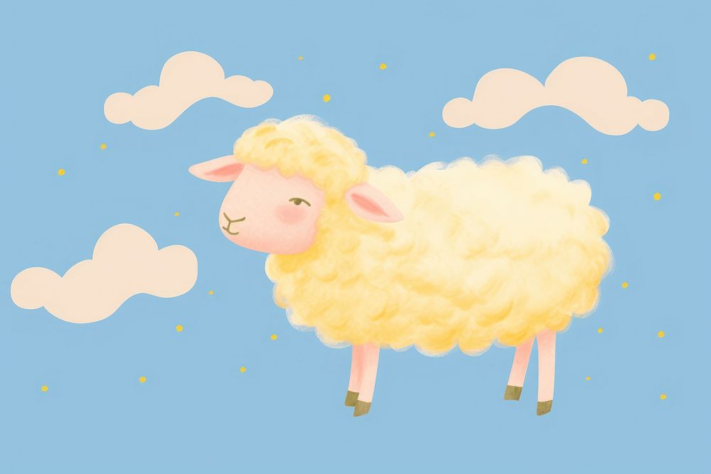 Cute animal livestock outdoors mammal. AI generated Image by rawpixel.