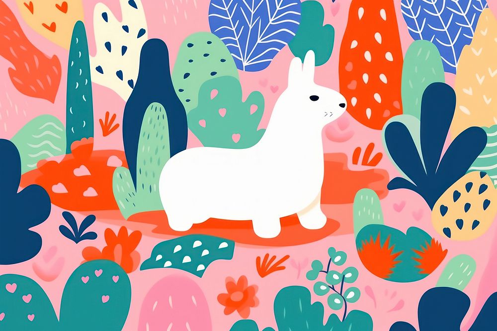 Cute background art backgrounds pattern. AI generated Image by rawpixel.