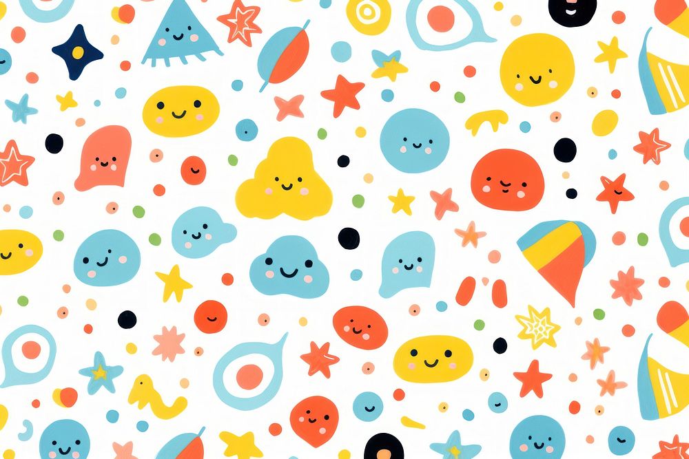 Cute background backgrounds confetti pattern. AI generated Image by rawpixel.