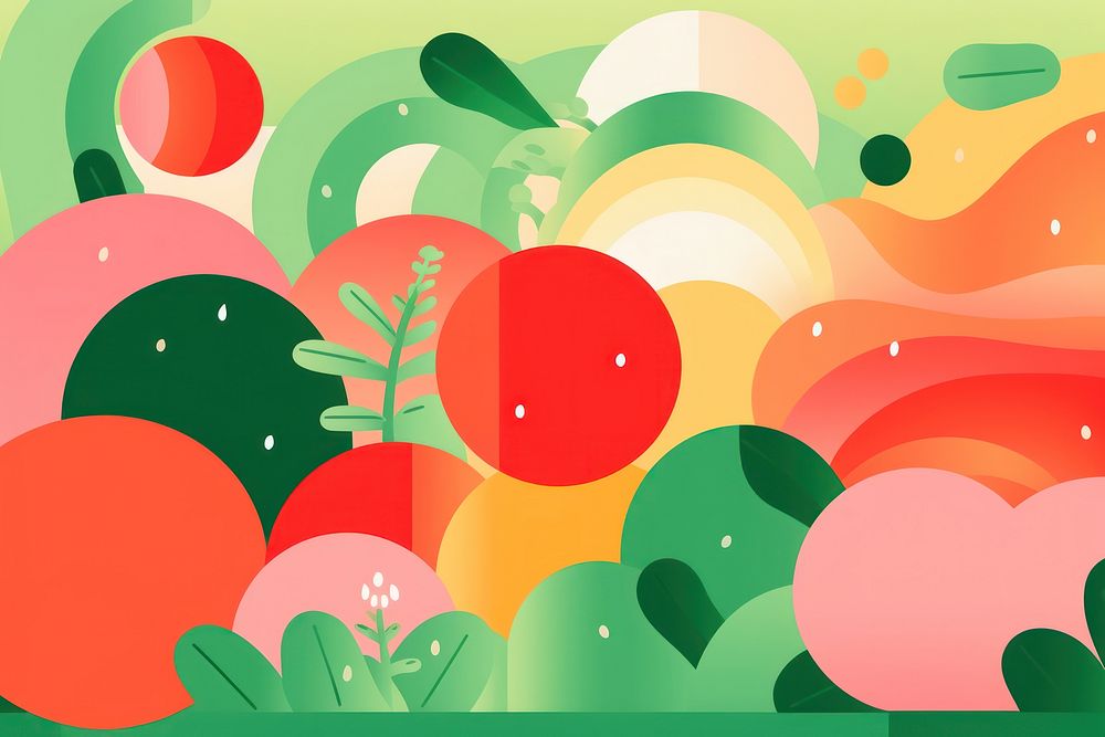 Cute background backgrounds pattern food. AI generated Image by rawpixel.