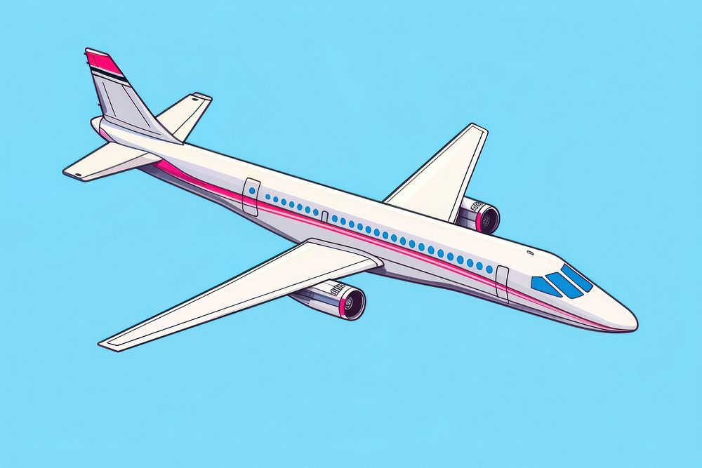Supersonic passenger plane aircraft airliner airplane. AI generated Image by rawpixel.