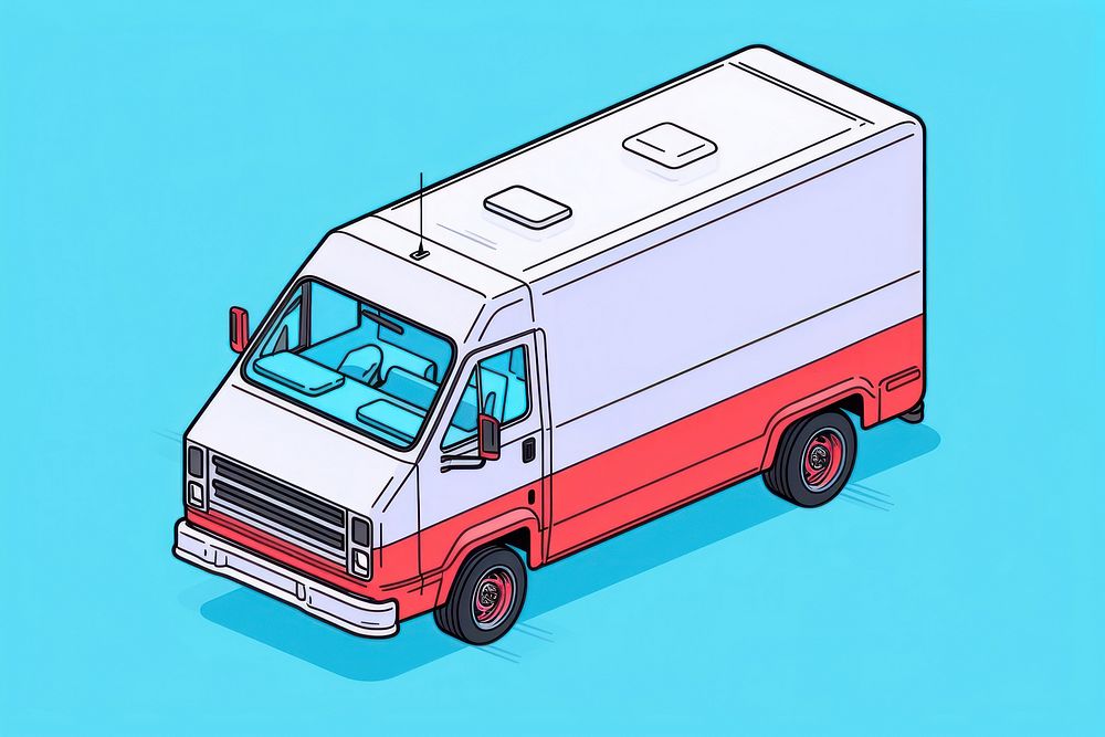Delivery van vehicle car transportation. AI generated Image by rawpixel.