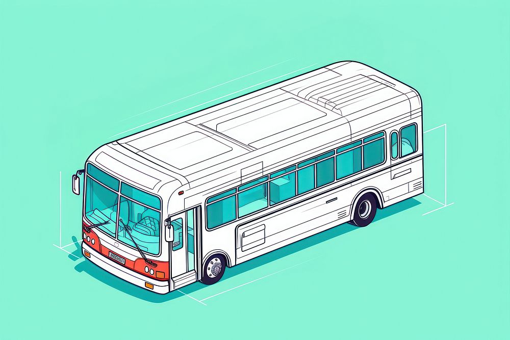 Bus vehicle line transportation. AI generated Image by rawpixel.