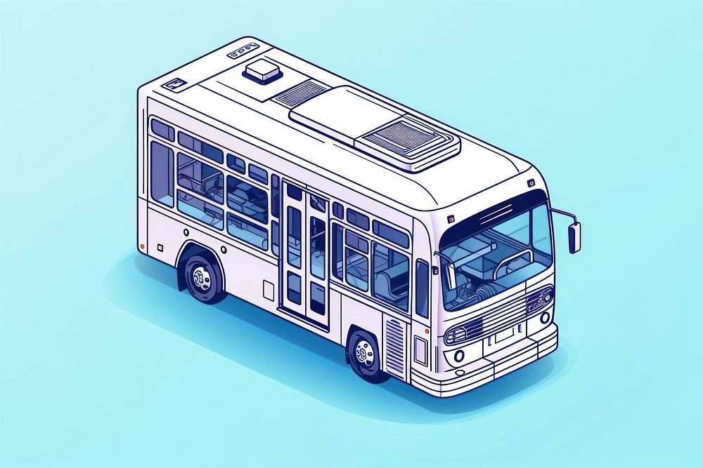 Bus vehicle transportation diagram. AI generated Image by rawpixel.